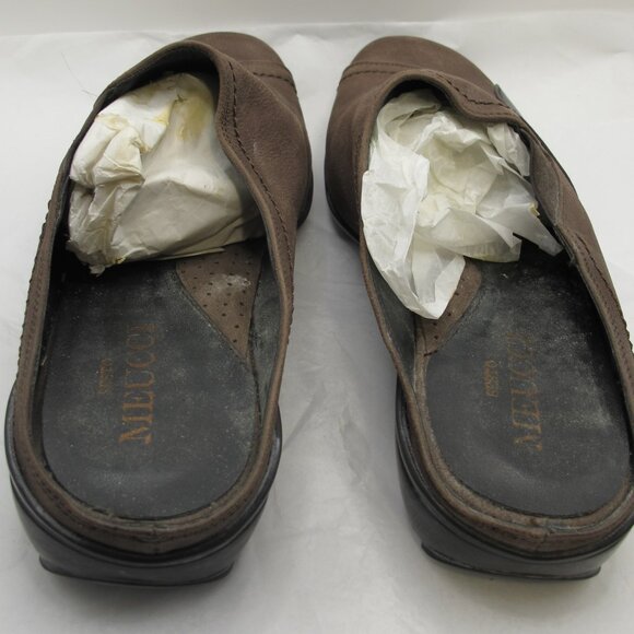 Sesto Meucci of Florence brown nubuck walker slip-on with leather accents in 8.5 - Picture 3 of 8